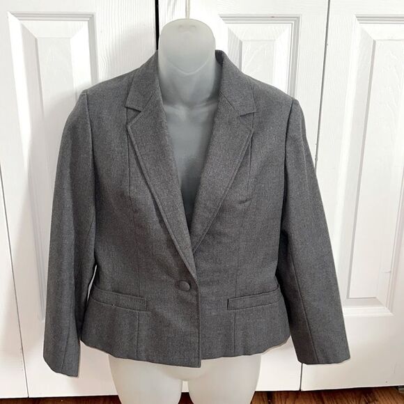 Women’s Gray Blazer Suit Jacket Coat Business Small S - Picture 2 of 3